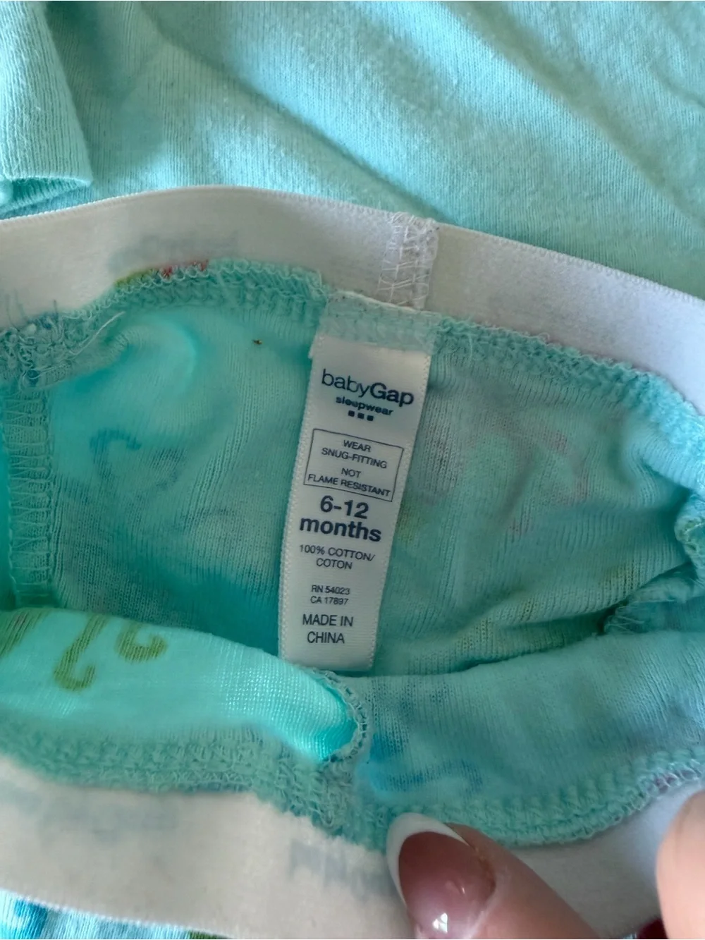 GAP Kids Aqua Long-Sleeve Top with Pink Octopus Sleepwear Set